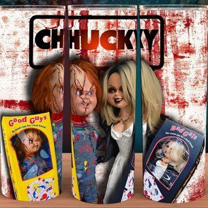 Chucky and Tiffany Bride of Chucky Cup Mug Tumbler